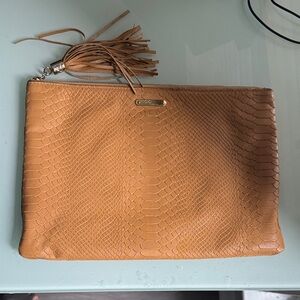 Gigi Tan Clutch with Initials JEP